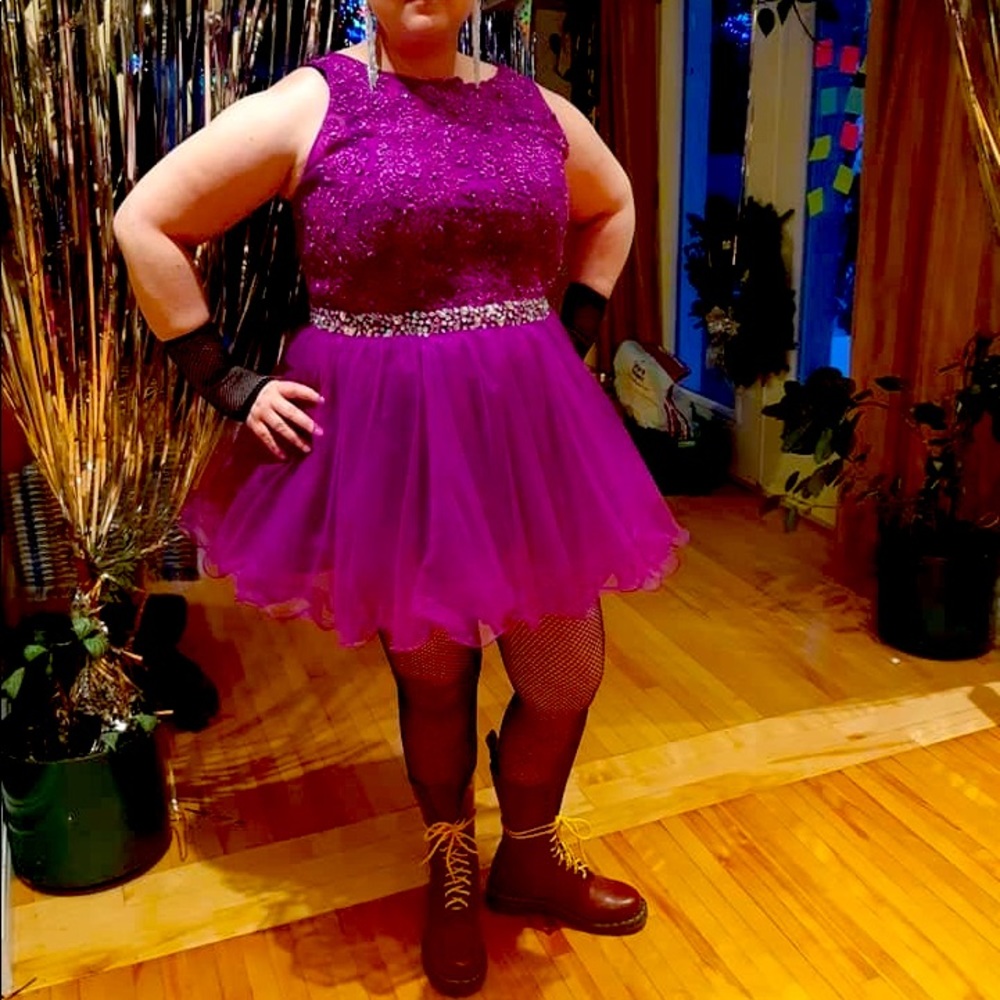 Vintage Purple glitter party/prom dress 👗